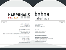 Tablet Screenshot of haberhaus.ch